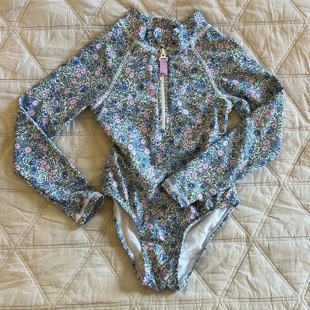 Adorable one piece long sleeve swimsuit